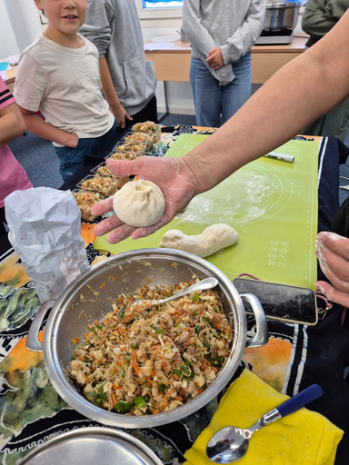 Chinesisch mit Dumpling Herstellung