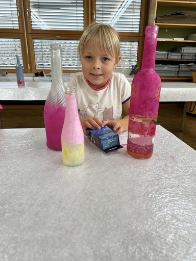 Flaschenlampe basteln