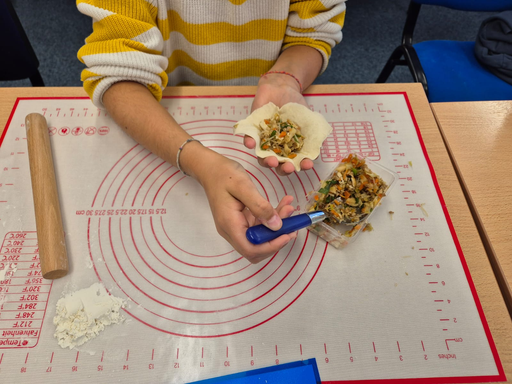 Chinesisch mit Dumpling Herstellung