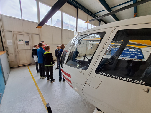 Besichtigung beim Heliplatz Balzers