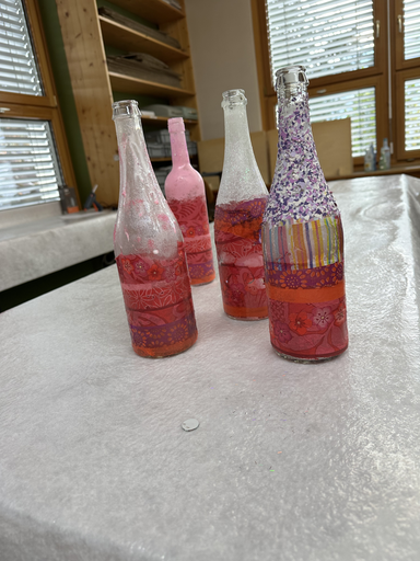 Flaschenlampe basteln