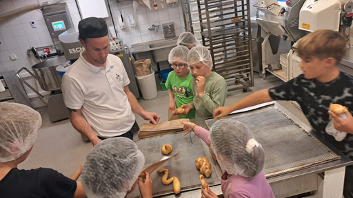 Zöpfeln in der Bäckerei