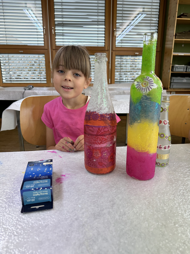 Flaschenlampe basteln