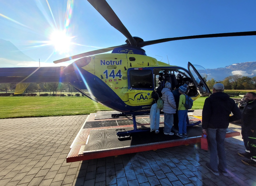 Besichtigung beim Heliplatz Balzers