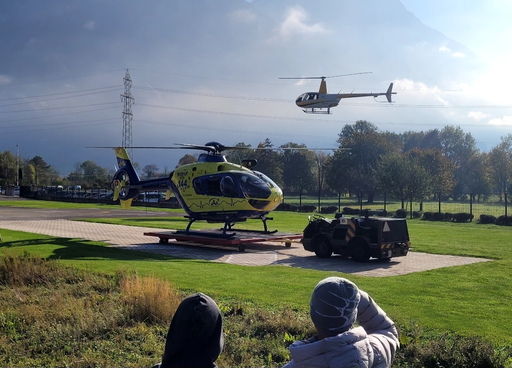 Besichtigung beim Heliplatz Balzers