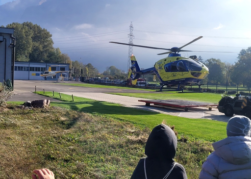 Besichtigung beim Heliplatz Balzers