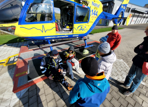 Besichtigung beim Heliplatz Balzers